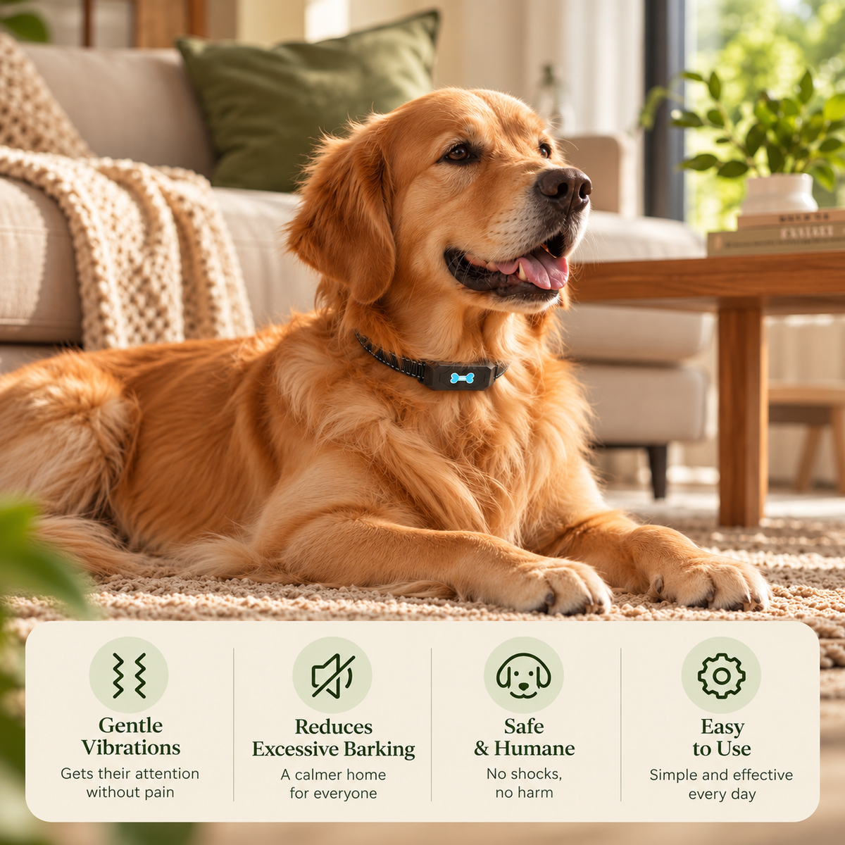 CalmBark Vibration Anti-Barking Device
